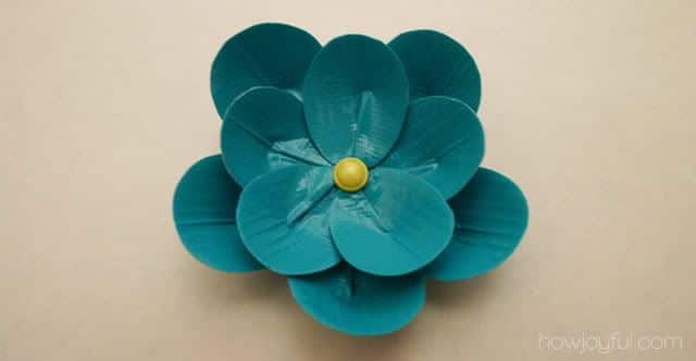 Duct Tape Flower - How to make simple water-resistant flowers