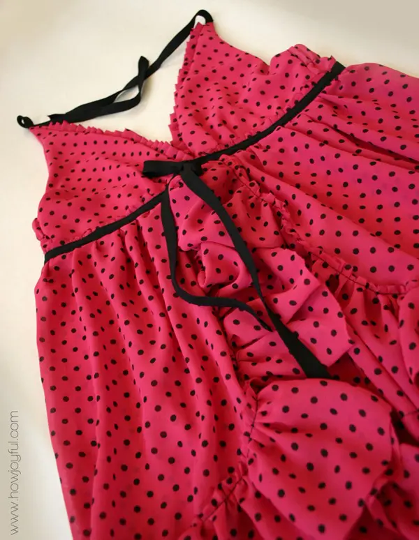 DIY babydoll nightie: HowJoyful Babydoll – Tutorial