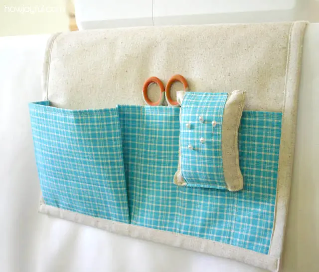 sewing caddy with pincushion