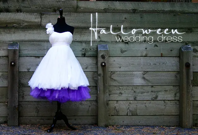 halloween wedding dress