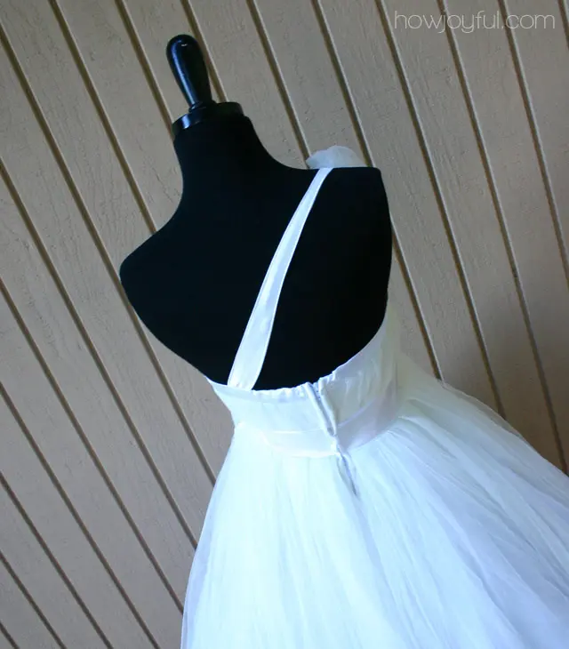 the back of the dress