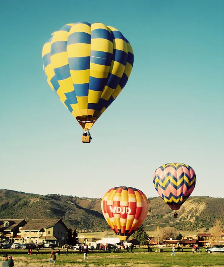 hot air balloons