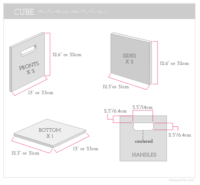 making storage cube carboard