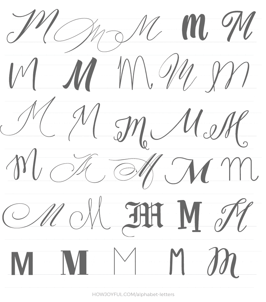alphabet letter m