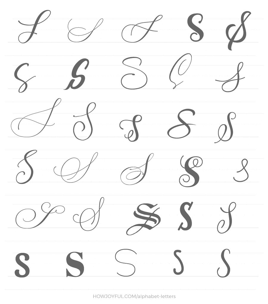 alphabet letter s