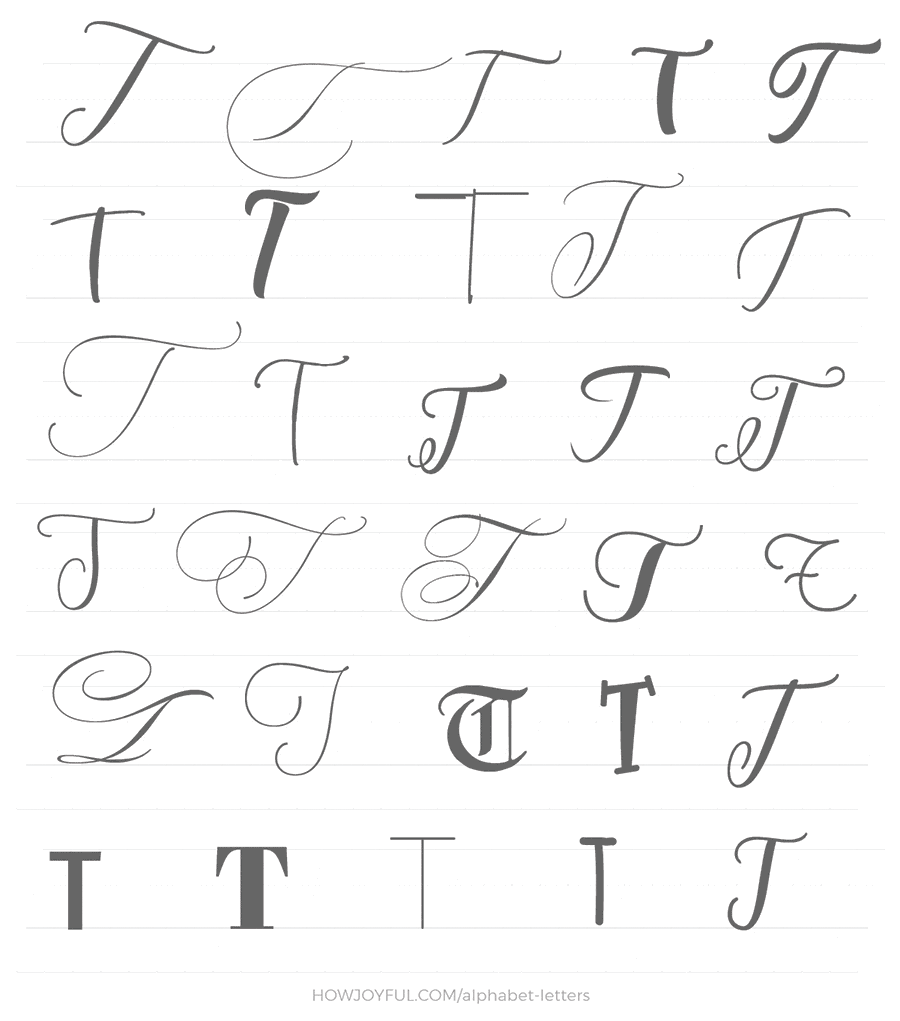 alphabet letter t