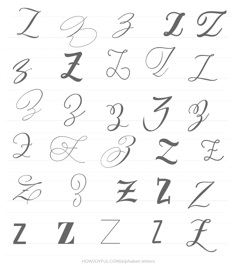 alphabet letter z