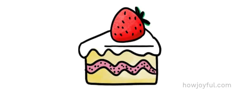 cake slice sketch