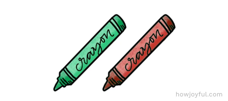 color crayons