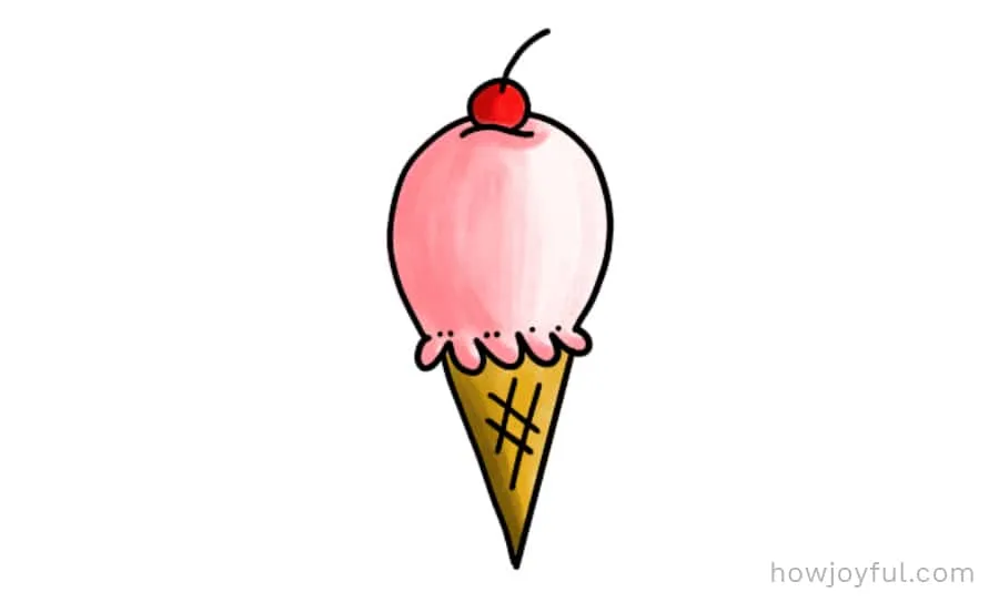 pink ice cream