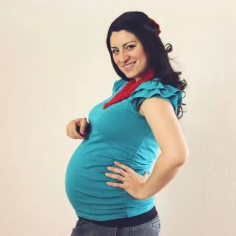 maternity ruffle top