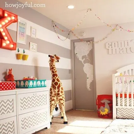 modern gender neutral circus nursey