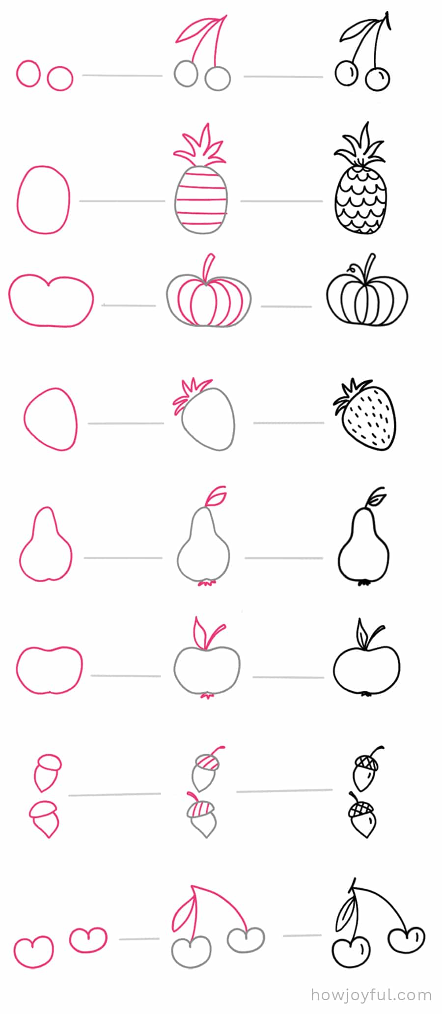 easy fruit to draw