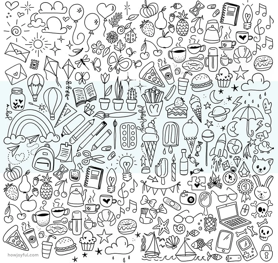 easy doodles for beginners