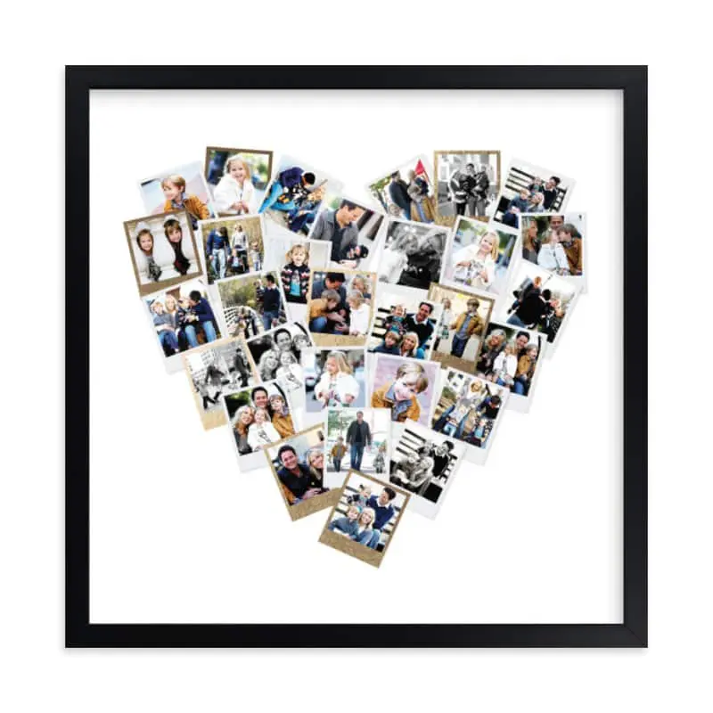 Personalized gold frame
