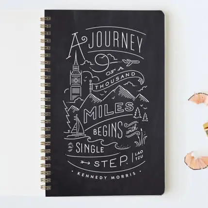 notebook the journey