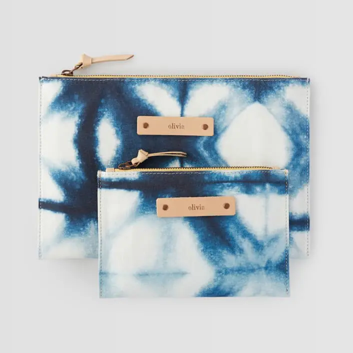 personalized pouch tie dye
