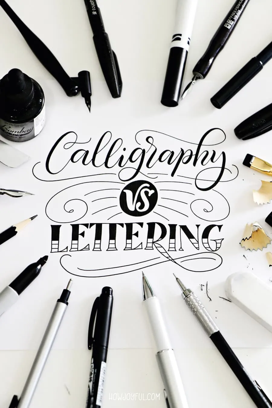 Calligraphy vs lettering
