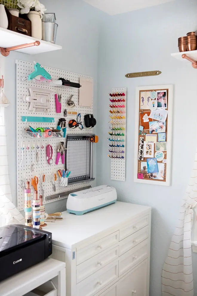 ORGANIZING My Craft Room / Office + A TOUR - A Pretty Fix