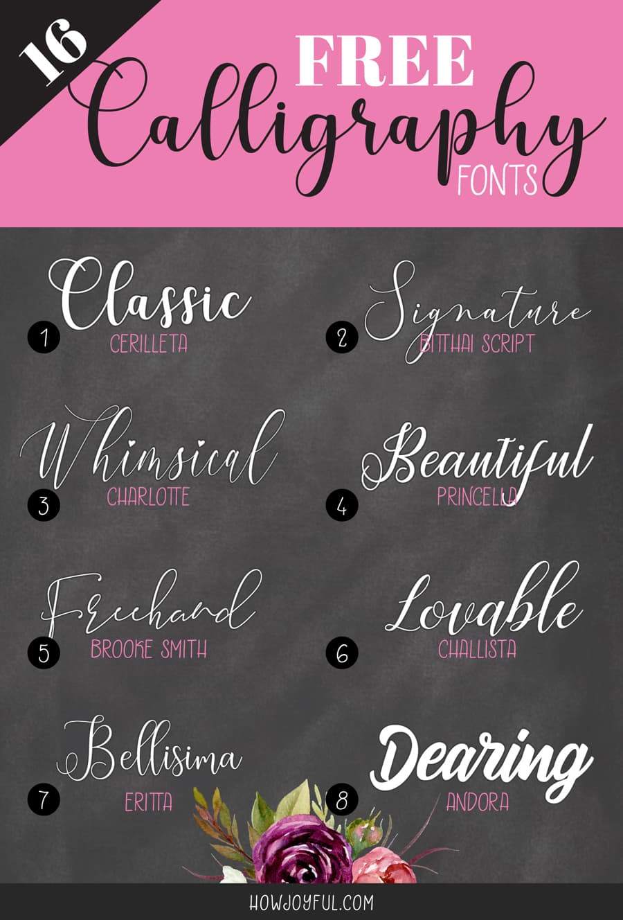 16 beautiful and free calligraphy fonts for your next creative project