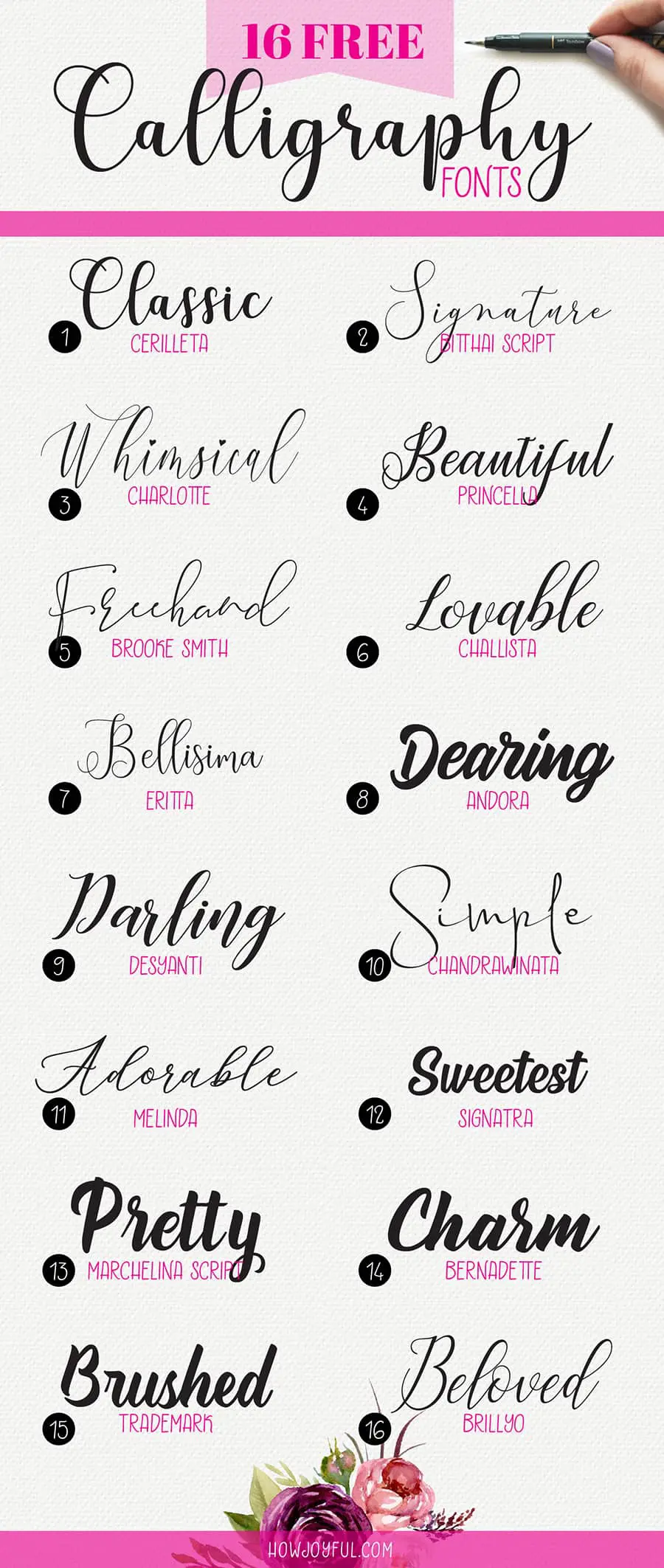 calligraphy font