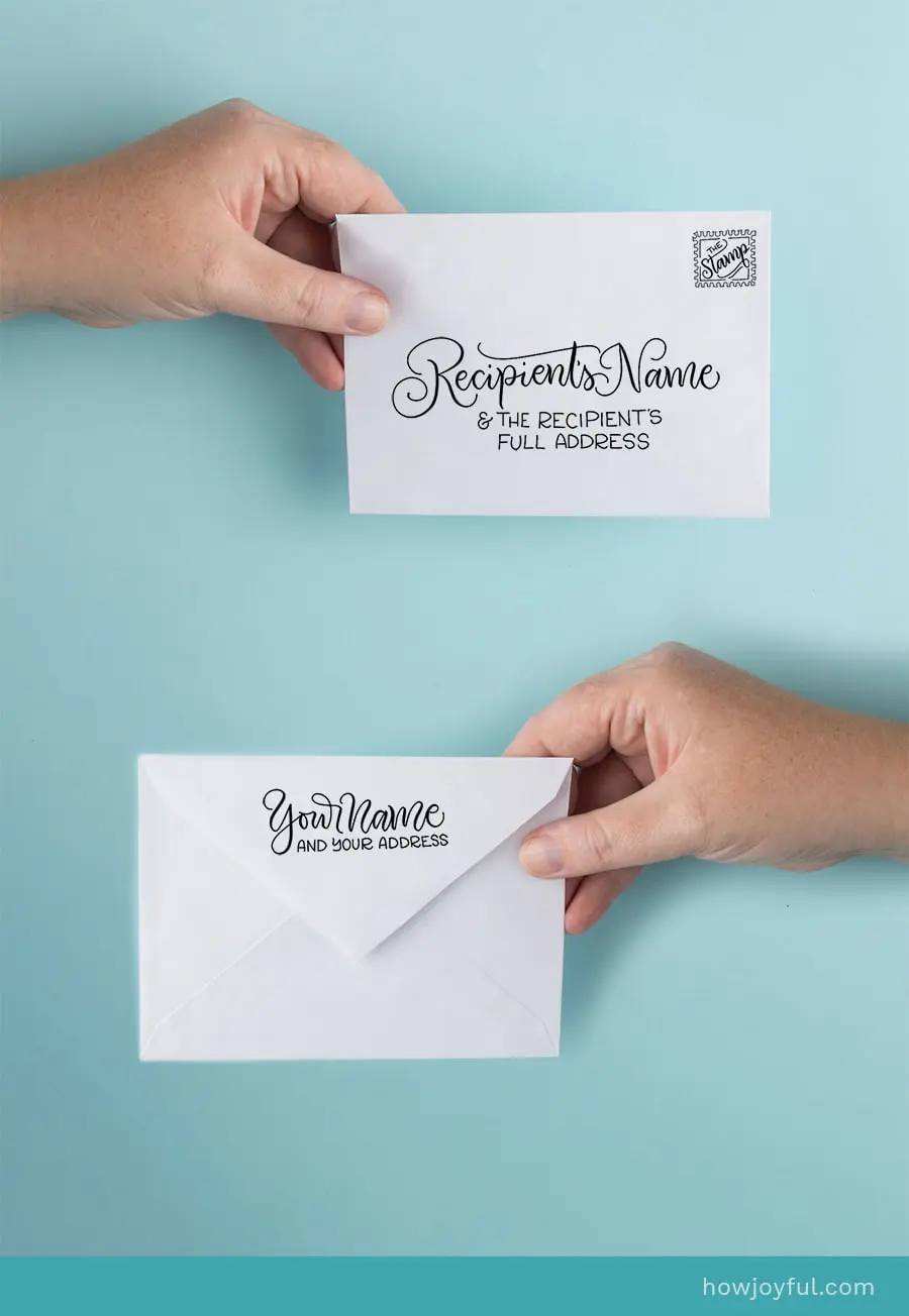 correct addressing envelopes