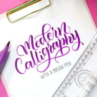Modern calligraphy for beginners