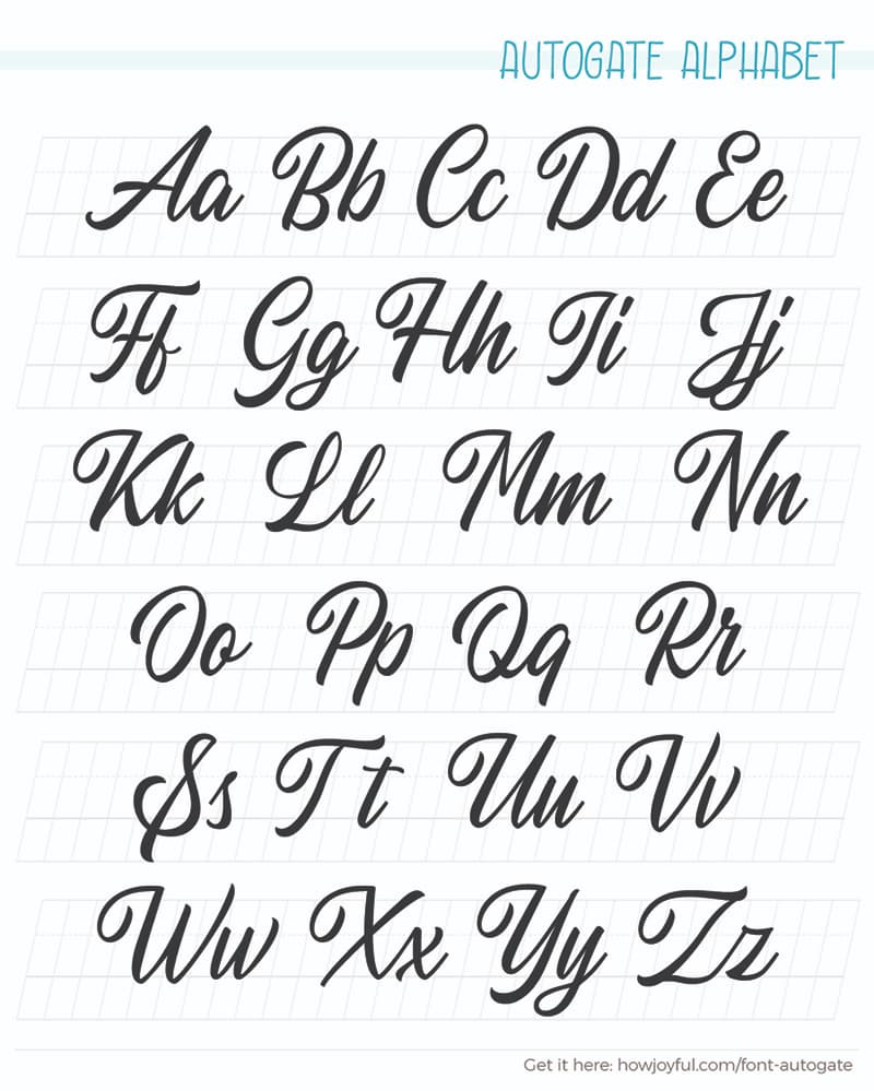 Different Lettering Styles