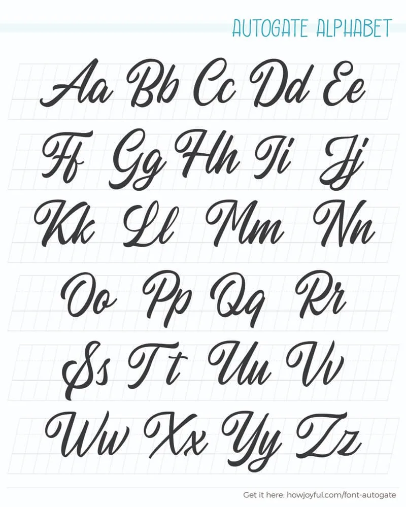 Calligraphy alphabets: What are lettering styles? + FREE WORKSHEETS