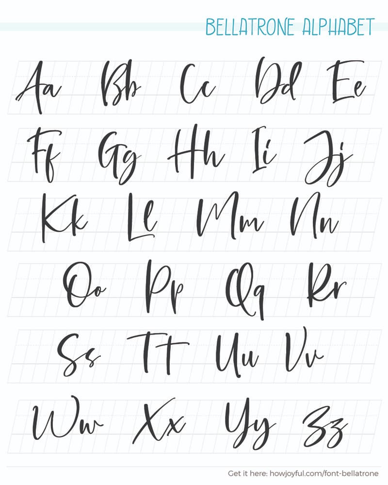 cool font styles alphabet