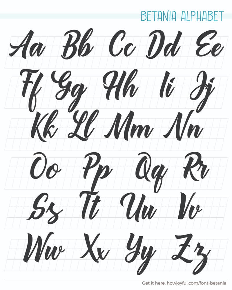 19 Calligraphy Alphabet Examples For All Your Projects | atelier-yuwa ...