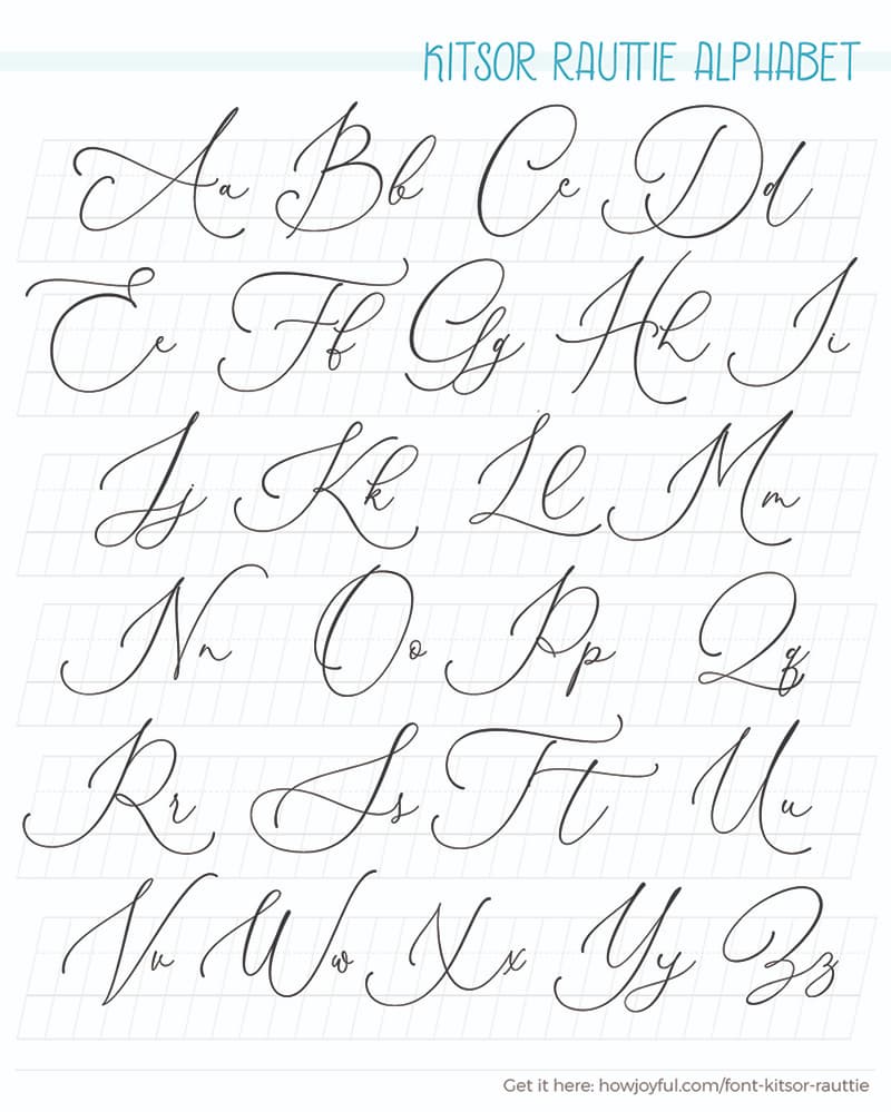 Calligraphy alphabets: What are lettering styles? + FREE WORKSHEETS