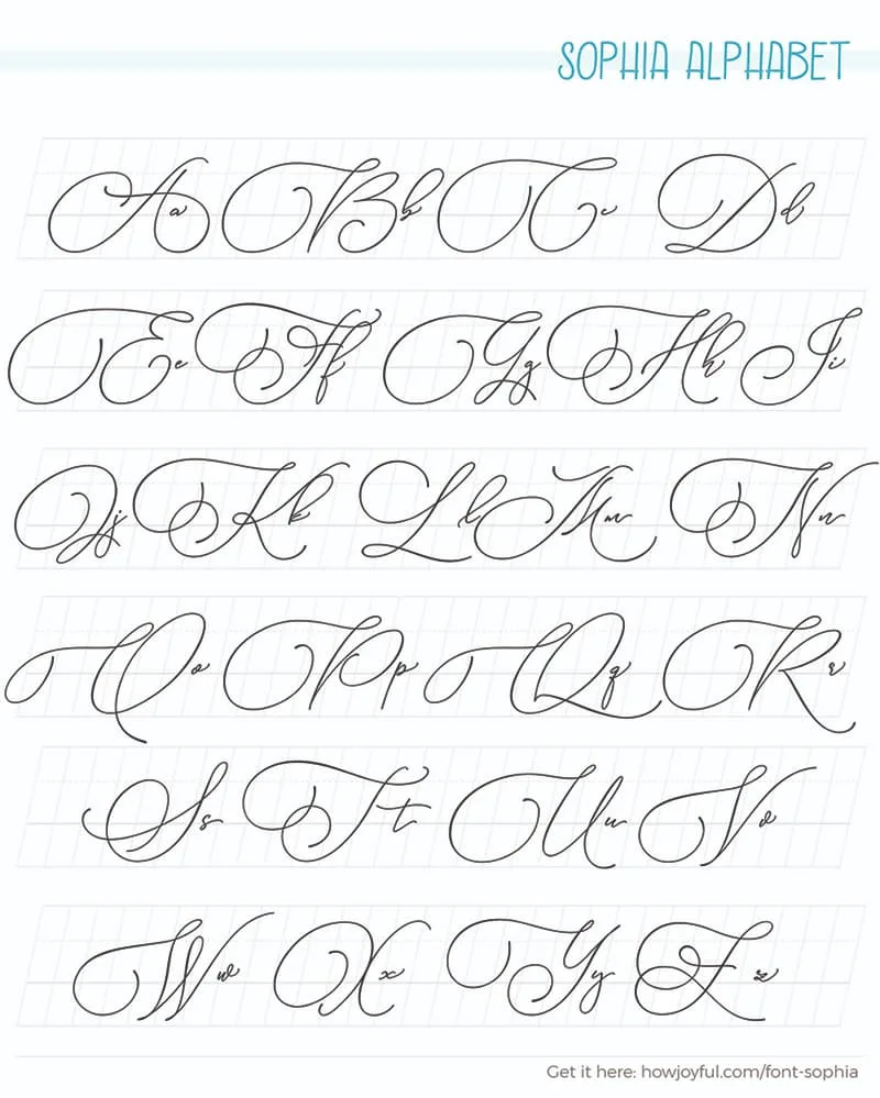 Calligraphy Alphabets What Are Lettering Styles Free Worksheets