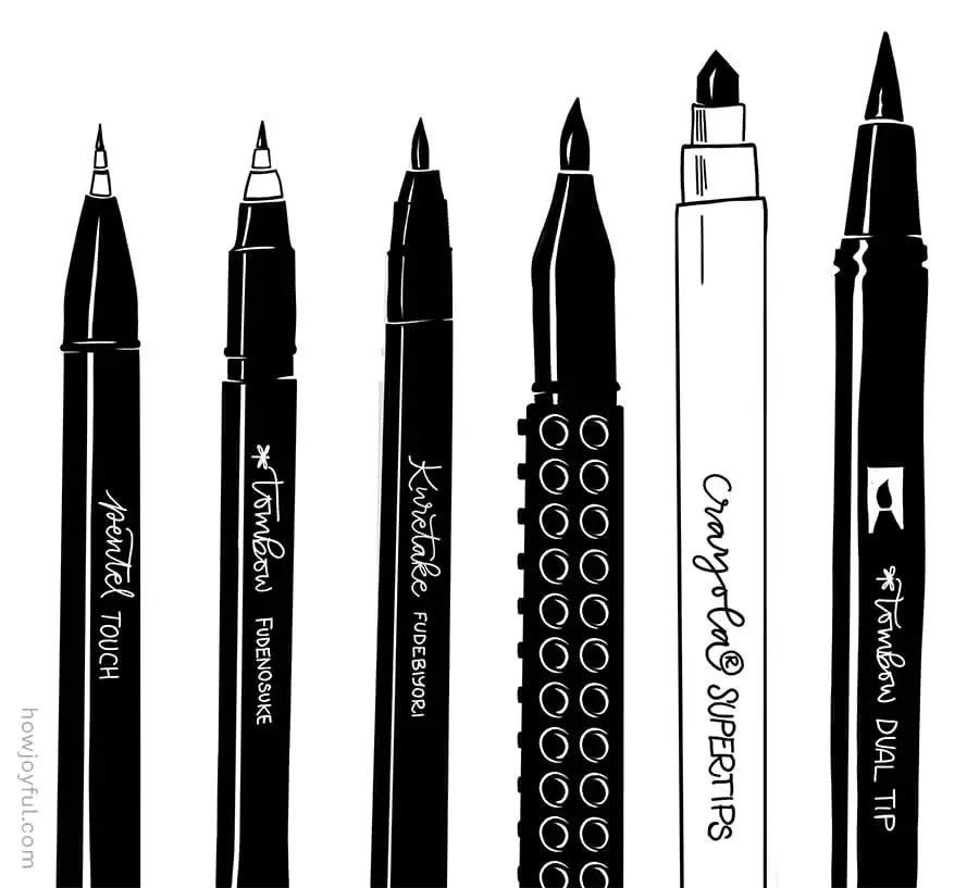 Brush pens for beginners