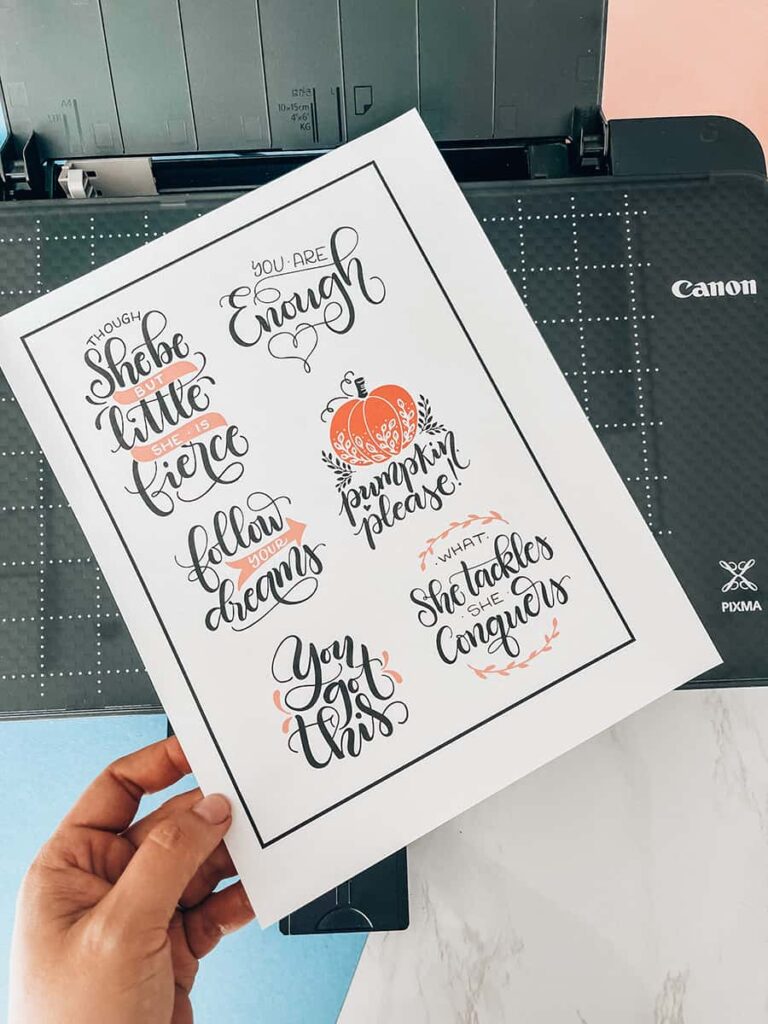 How to make stickers with your Cricut - Print then Cut feature
