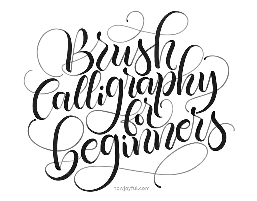 Brush Lettering For Beginners - Watercolor Tutorial (Modern Calligraphy  Style) 