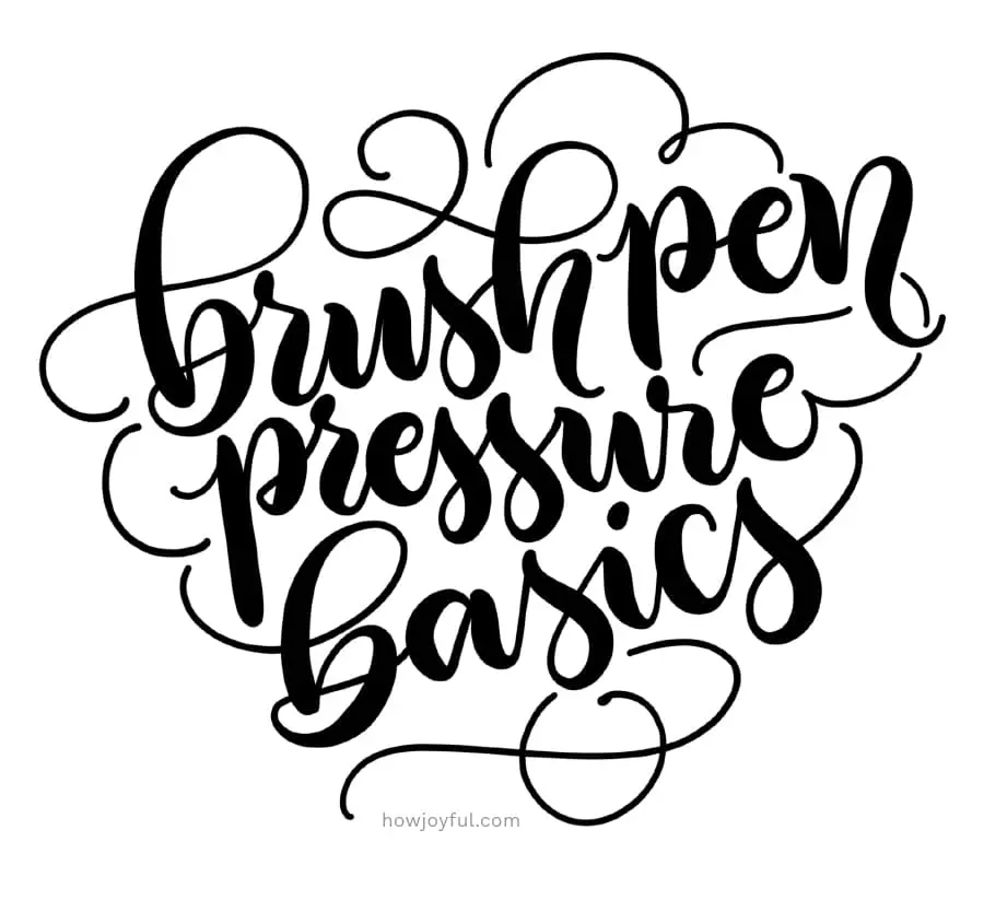 brush pen pressure basics