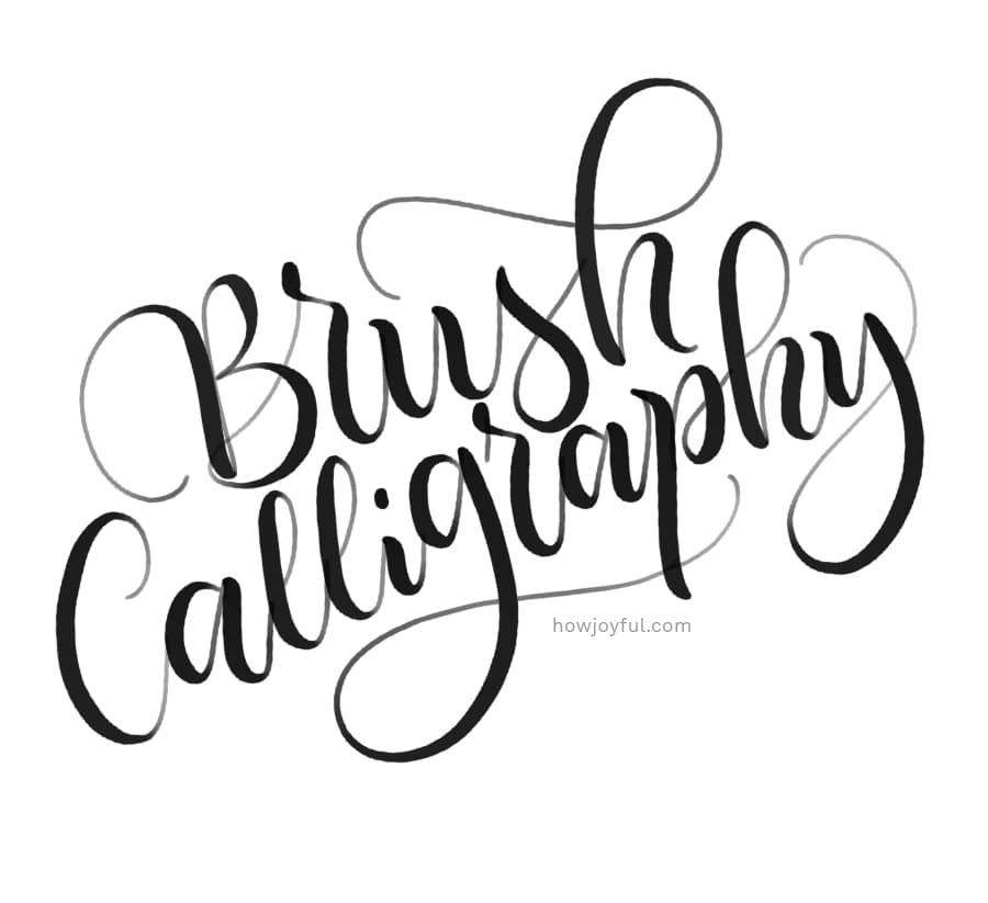 brush calligraphy