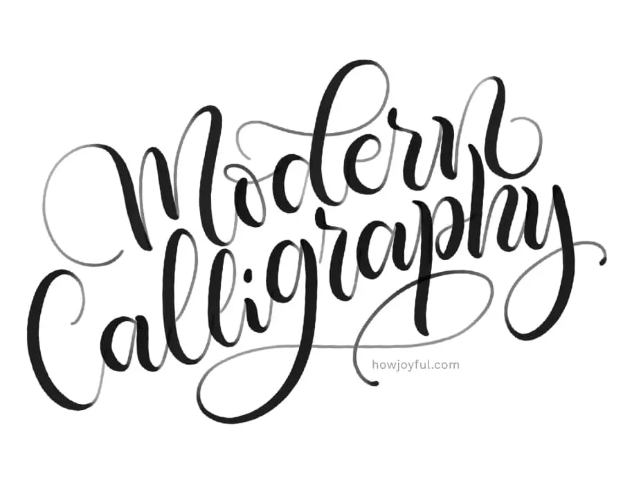 Modern calligraphy