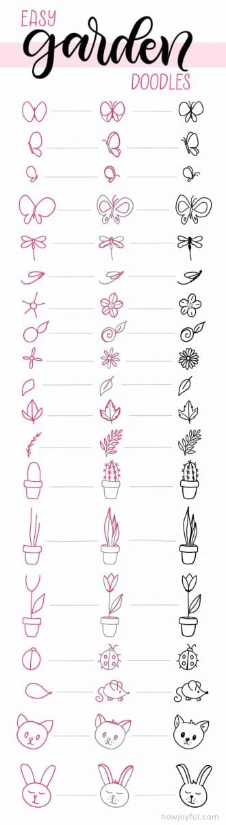 cute nature doodles to draw