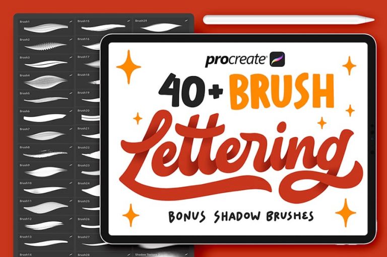 Procreate Brushes: The best brushes for iPad Lettering + Calligraphy