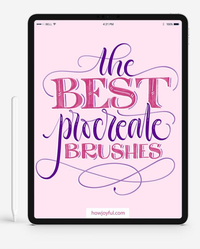 Procreate Brushes: The best brushes for iPad Lettering + Calligraphy