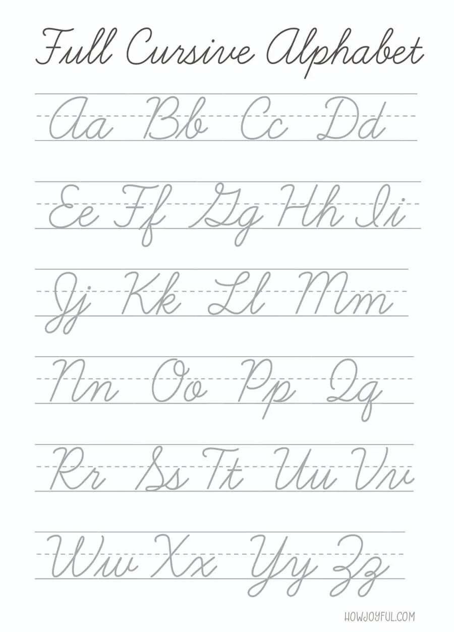 Lettering Cursive: Intro to American Cursive & Script alphabets