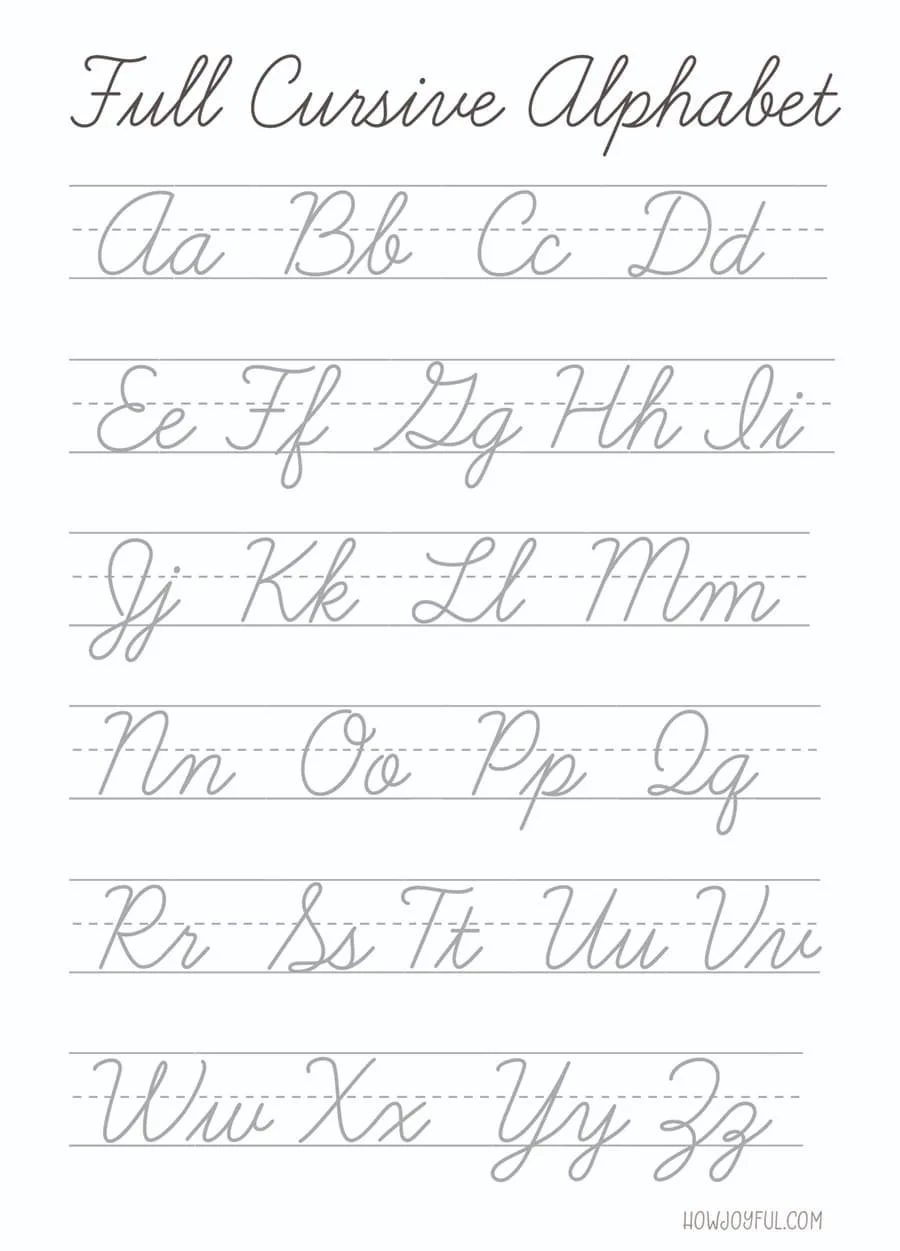 Lettering Cursive: Intro to American Cursive & Script alphabets - Kiến ...