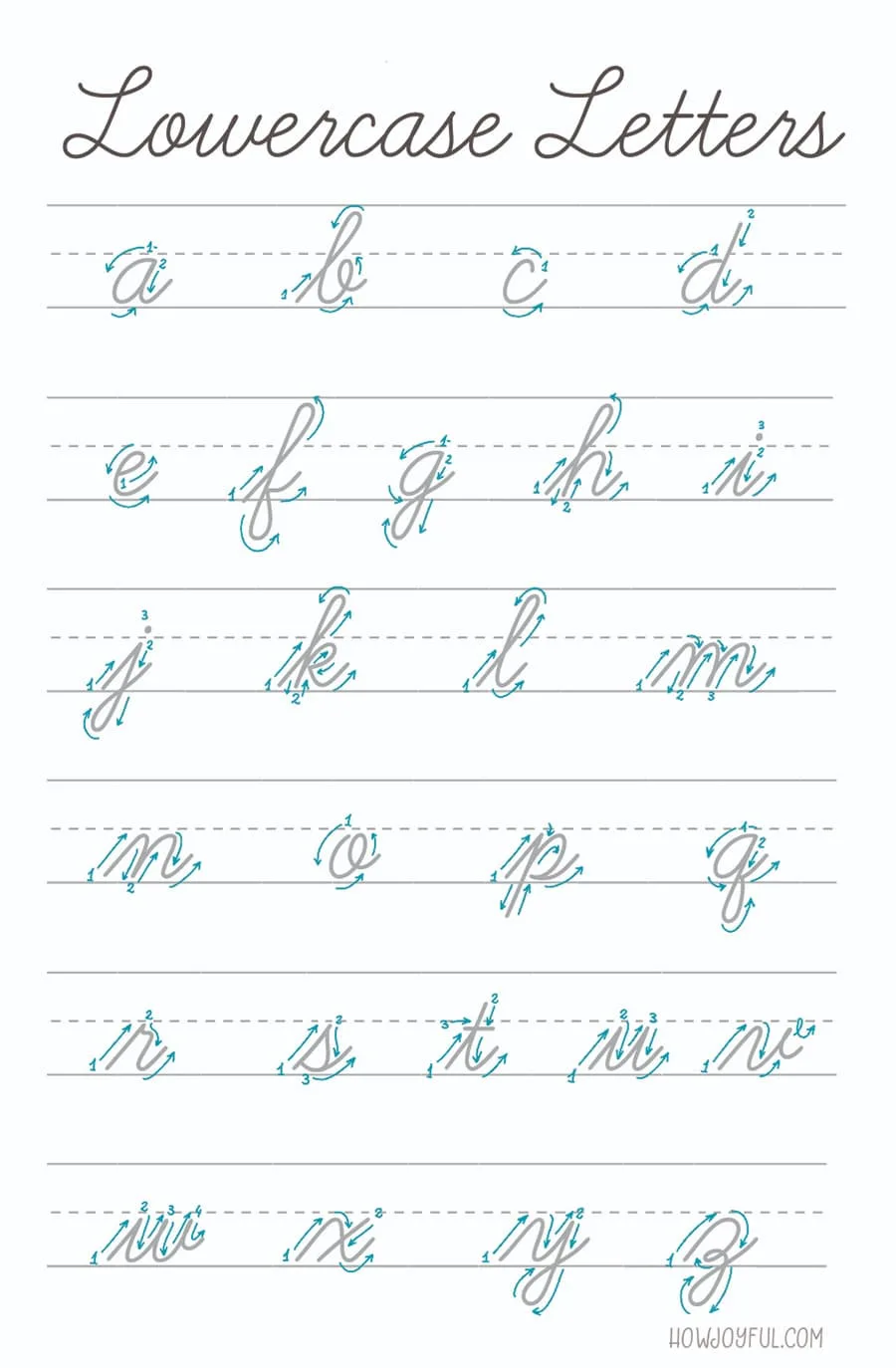 learn how to write fancy cursive