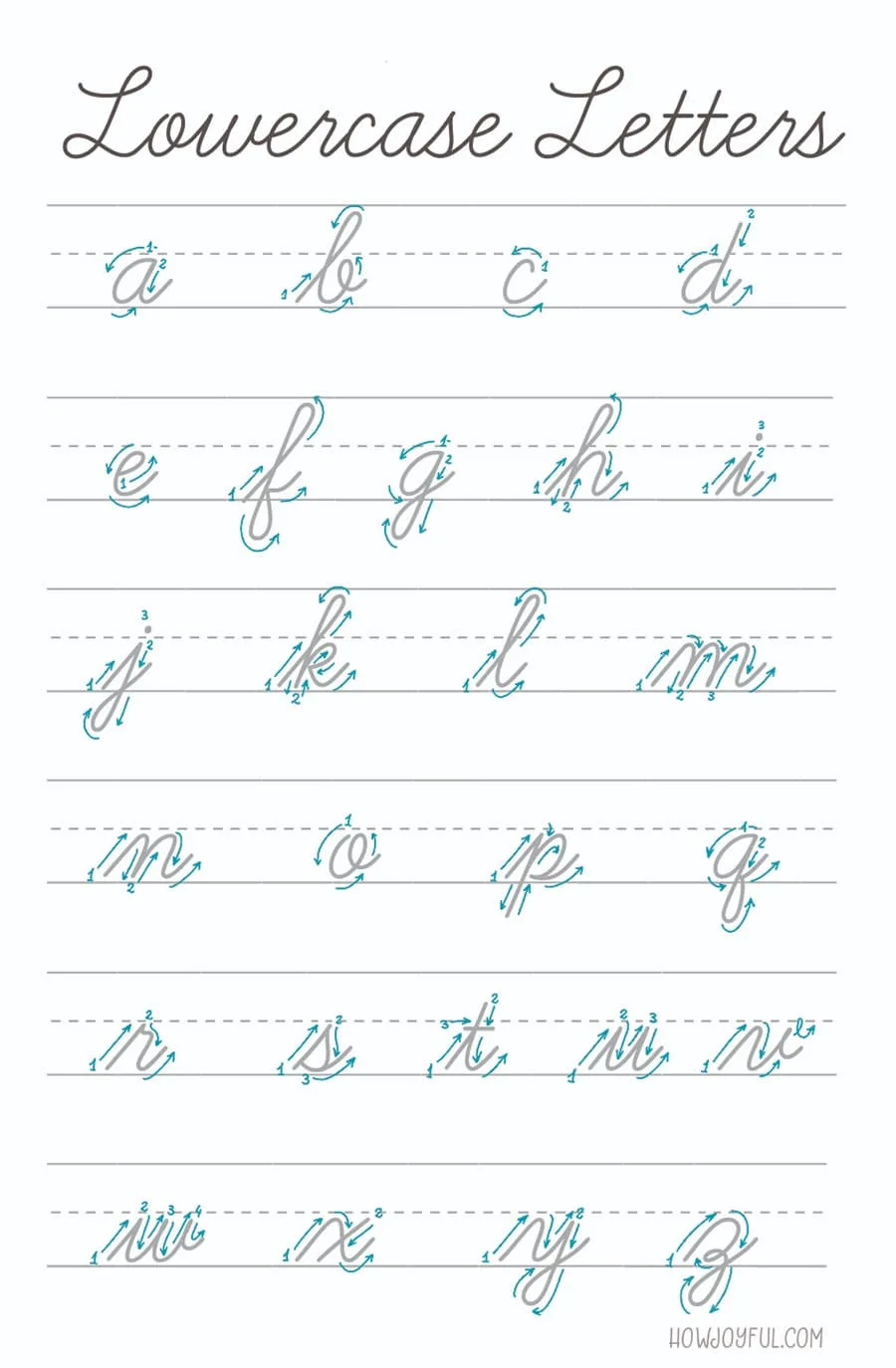 Lettering Cursive: Intro to American Cursive & Script alphabets