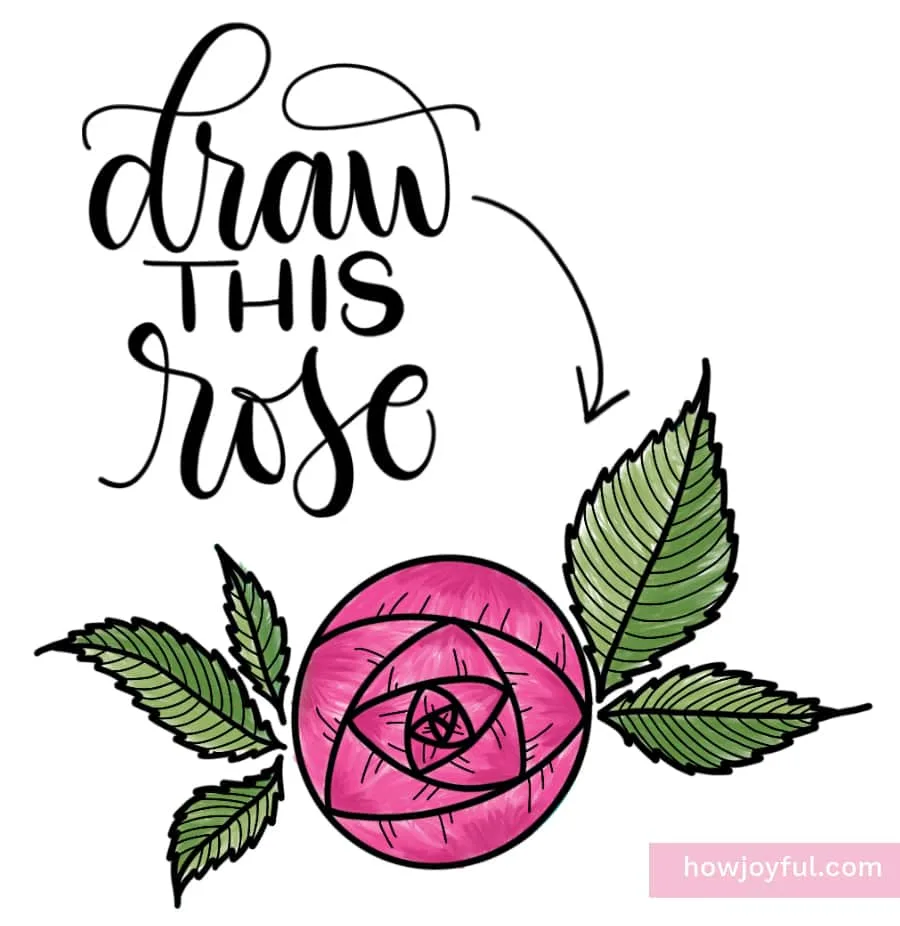 draw this super simple rose