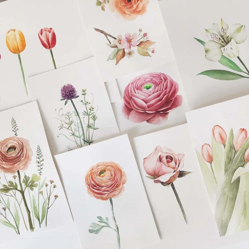 most beautiful flower drawings