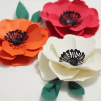 making a poppy flower